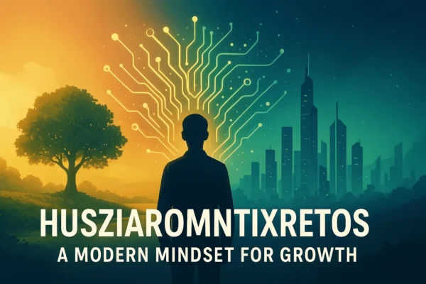 A symbolic image showing balance between technology and nature, representing the husziaromntixretos philosophy of ethical innovation and growth.